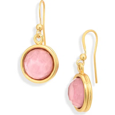 Karine Sultan Round Drop Earrings In Brown