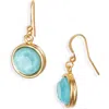 Karine Sultan Round Drop Earrings In Metallic