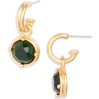 Karine Sultan Round Drop Huggie Hoop Earrings In Gold
