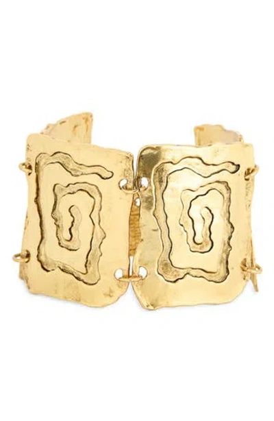 Karine Sultan Spiral Texture Bracelet In Gold