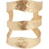 Karine Sultan Stack Cuff Bracelet In Gold