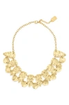 Karine Sultan Statement Bib Necklace In Gold