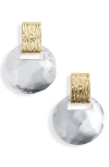 Karine Sultan Statement Drop Earrings In Silver/gold