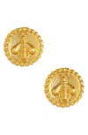 Karine Sultan Stud Earrings In Gold