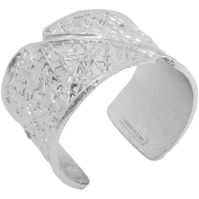 Karine Sultan Women's Modern Geo Cuff Bracelet In Silver