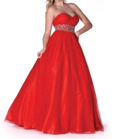 Karishma Creations Ball Gown Maxi Dress In Red