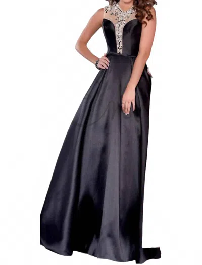 Karishma Creations Sleeveless A Line Maxi Dress In Black