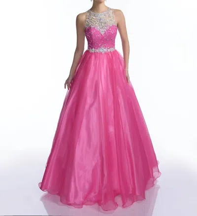 Karishma Creations Sleeveless Maxi Dress In Fuchsia In Pink