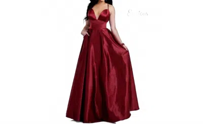 Karishma Creations Women's A-line Prom Dress In Wine In Pink