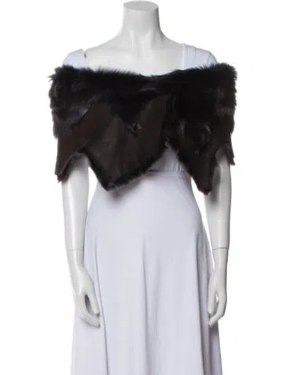 Pre-owned Karl Donoghue Lambskin Fur Jacket In Blue