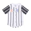 Karl Kani Coat Buttons Men's Serif Striped Block Baseball Shirt White/black In White