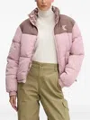Karl Kani Colour-block Puffer Jacket In Pink