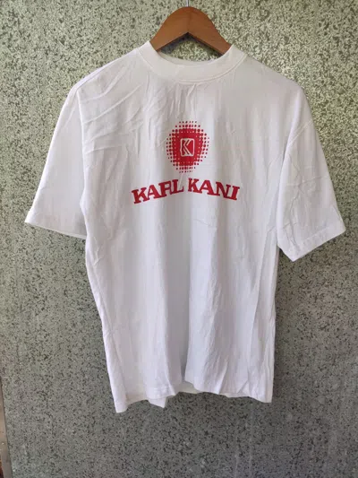 Pre-owned Karl Kani Dead Stock Vintage  T Shirt Spell Out In White