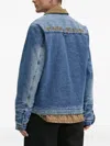 Karl Kani Embroidered-logo Denim Jacket In Blue