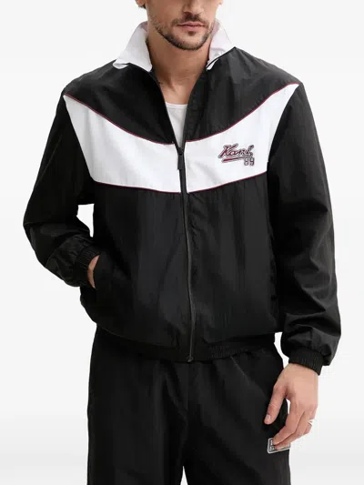 Karl Kani Embroidered Zip Jacket In Black