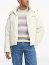 Karl Kani Hooded Quilted Puffer Jacket In White