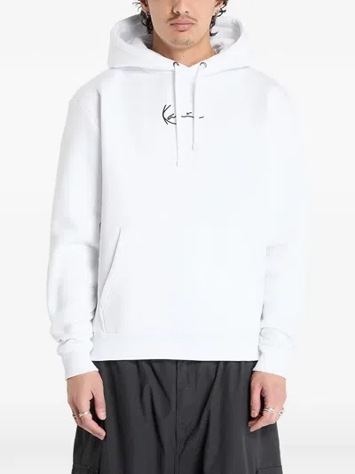 Karl Kani Logo-detail Hoodie In White
