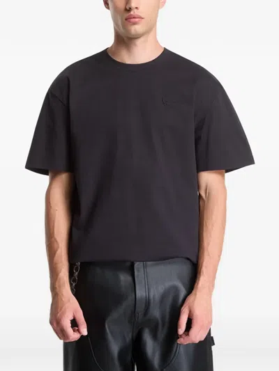Karl Kani Logo-embroidered Graphic-print T-shirt In Black