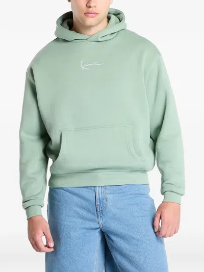 Karl Kani Logo-embroidered Hoodie In Green