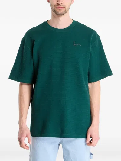 Karl Kani Logo-embroidered T-shirt In Green