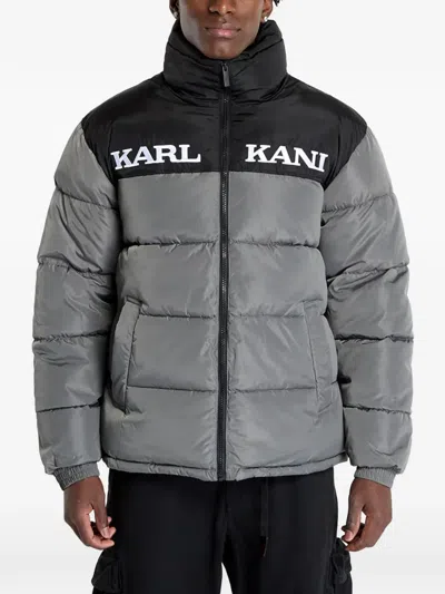 Karl Kani Logo-print Jacket In Gray
