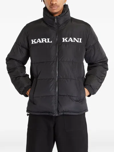 Karl Kani Logo-print Padded Jacket In Black