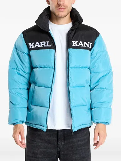 Karl Kani Logo-print Padded Jacket In Blue