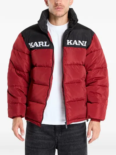 Karl Kani Logo-print Quilted Jacket In Red