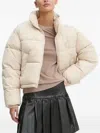 Karl Kani Quilted Logo-embroidered Puffer Jacket In Neutral