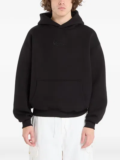 Karl Kani Scuba Os Logo-embroidered Hoodie In Black