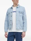 Karl Kani Star-patch Denim Jacket In Blue