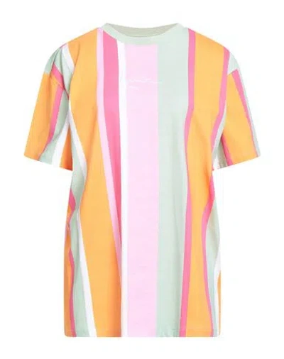 Karl Kani Woman T-shirt Light Green Size L Cotton In Multi