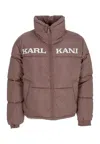 Karl Kani Women's Down Jacket W Retro Essential Puffer Jacket Taupe In Taupe