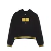Karl Kani Women's Small Signature Box Short Hoodie In Black
