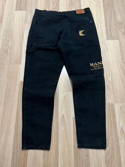Pre-owned Karl Kani X Vintage Karl Kani Rap Carpenter Jeans Xl In Black