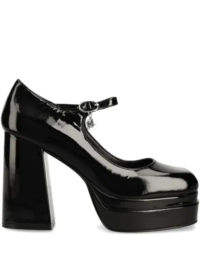 Karl Lagerfeld 110mm Leather Pumps In Black