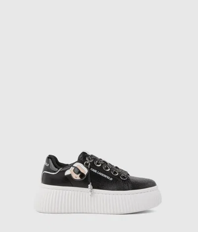 Karl Lagerfeld Ikon Nft Kreeper Sneakers In Black