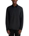 Karl Lagerfeld 1/4-zip Pullover In Black