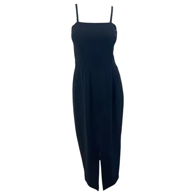 Pre-owned Karl Lagerfeld 1990s Black Sleeveless Timeless Black Vintage 90s Gown Maxi Dress