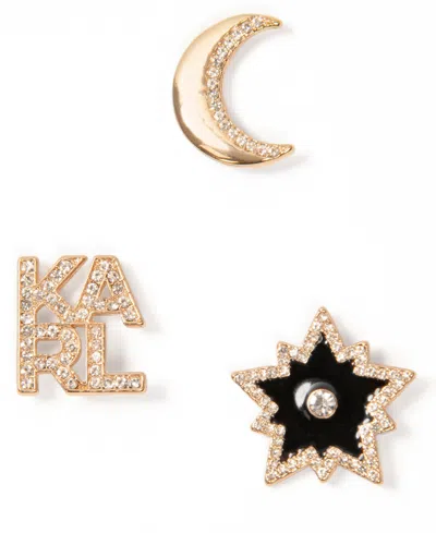 Karl Lagerfeld 3-pc. Gold-tone Celestial Trio Pin Set
