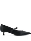 Karl Lagerfeld 30mm Pasha Buckle-strap Pumps In Black