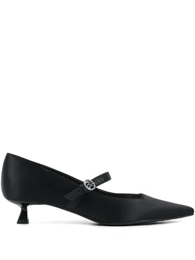 Karl Lagerfeld 30mm Pasha Buckle-strap Pumps In Black
