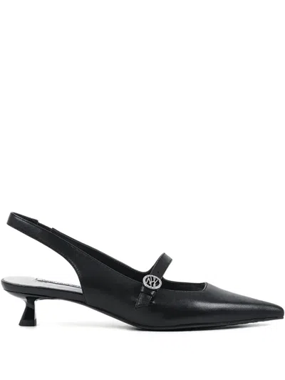Karl Lagerfeld 30mm Pasha Pointed Pumps In Black