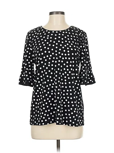 Pre-owned Karl Lagerfeld 3/4 Sleeve Blouse In Black
