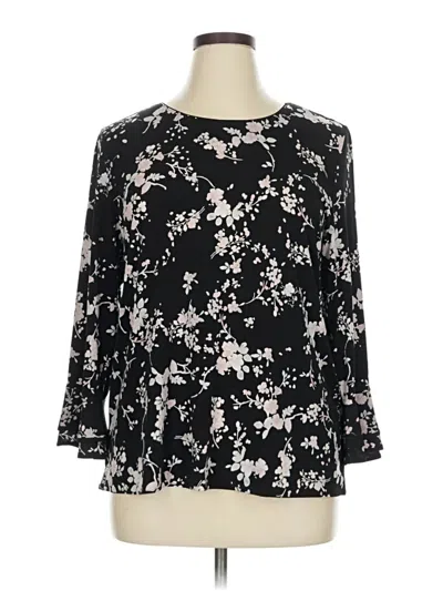 Pre-owned Karl Lagerfeld 3/4 Sleeve Blouse In Black