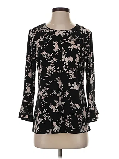 Pre-owned Karl Lagerfeld 3/4 Sleeve Blouse In Black
