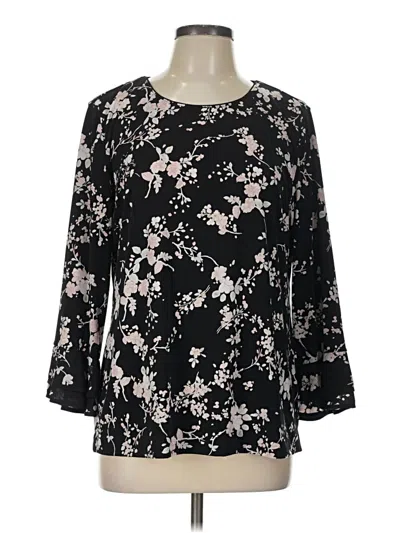 Pre-owned Karl Lagerfeld 3/4 Sleeve Blouse In Black