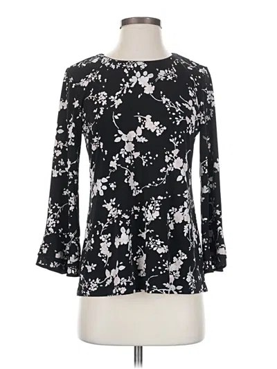 Pre-owned Karl Lagerfeld 3/4 Sleeve Blouse In Black