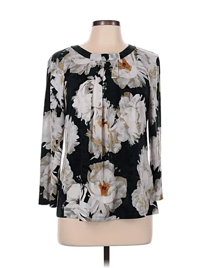 Pre-owned Karl Lagerfeld 3/4 Sleeve Blouse In Black