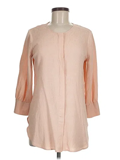 Pre-owned Karl Lagerfeld 3/4 Sleeve Blouse In Brown